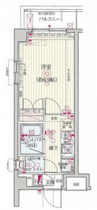 キャッスルステージ四谷　206　図面